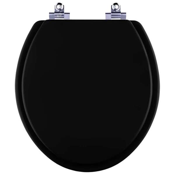 Assento Sanitário Fechamento Lento Convencional Preto Para Va