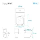 Assento Sanitário Fechamento Lento Hall Branco Para Vaso Roca