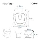 Assento Sanitário Fechamento Lento Like Branco Vaso Celite