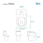 Assento Sanitário Fechamento Lento Nexo Branco Para Louça Roca