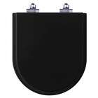 Assento Sanitário Fechamento Lento Smart Noite Preto Fosco
