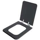 Assento Sanitário Fechamento Lento Square Ambar (cinza Escuro