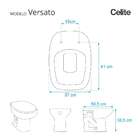 Assento Sanitario Fechamento Lento Versato Branco Para Louça