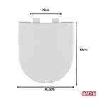 Assento Sanitário Fechamento Suave Carrara Astra Gelo