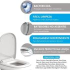 Assento Sanitário Fechamento Suave Carrara Astra Gelo