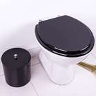 Assento Sanitário Fiore Preto Para Vaso Incepa