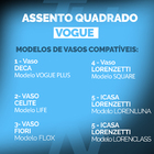 Assento Sanitário Fiori Flox Pp Creme