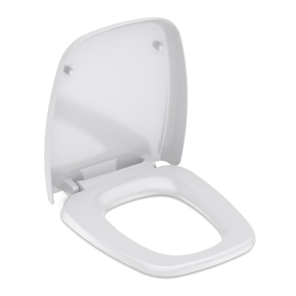 Assento Sanitário Fit Plus Celite Cinza/prata Brilhante