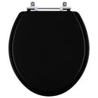 Assento Sanitário Flamingo Preto Para Vaso Incepa