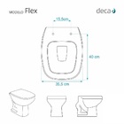 Assento Sanitário Flex Deca Slow Close Cr-branco