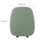 Assento Sanitário Formatos Plástico Água Marinha Fechamento Comum