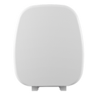 Assento Sanitário Formatos com Fechamento Comum Orgânico Plástico Branco Astra