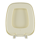 Assento Sanitário Formatos com Fechamento Comum Orgânico Plástico Bege Astra