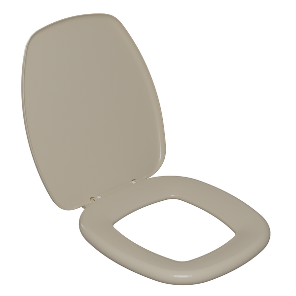 Assento Sanitário FormatosThema, Arezzo, Anturius, Hawaii, Íris, Valentina com Fechamento Comum Orgânico Bege Astra