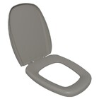 Assento Sanitário Formatos Monte Carlo, Venice, Turim, Soho, Mônaco com Fechamento Comum Orgânico Cinza Astra