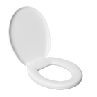 Assento Sanitário Formatos De Ville com Fechamento Comum Orgânico Branco Astra