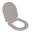 Assento Sanitário Formatos Calypso, Calypso Plus com Fechamento Comum Orgânico Cinza Astra