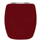 Assento Sanitário Formatos Celite, Hervy e Icasa com Fechamento Comum Redondo em Madeira Marrom Sicmol