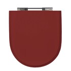 Assento Sanitário Formatos Roca, Celite e Incepa com Fechamento Comum Quadrado em Madeira Marrom Sicmol