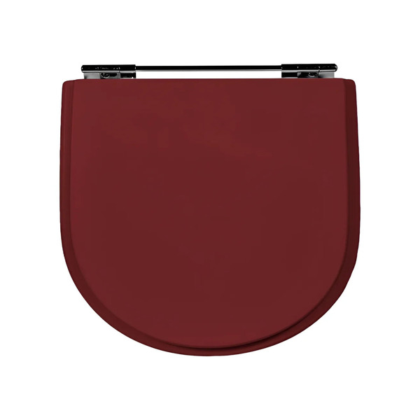 Assento Sanitário Formato Incepa com Fechamento Comum Quadrado em Madeira Marrom Sicmol