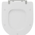 Assento Sanitário Formatos Roca, Celite e Incepa com Fechamento Comum Quadrado em Madeira Branco Sicmol
