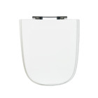 Assento Sanitário Formato Incepa com Fechamento Comum Quadrado em Madeira BrancoSicmol