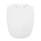 Assento Sanitário Formatos Deca e Eternit com Fechamento Comum Redondo em Plástico Branco Sicmol