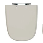 Assento Sanitário Formato Incepa com Fechamento Comum Quadrado em Plástico BegeSicmol