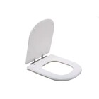 Assento Sanitário Formatos Deca e Icasa com Fechamento Comum Quadrado em Plástico Branco Sicmol
