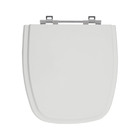 Assento Sanitário Formatos Celite e Eternit com Fechamento Comum Redondo em Madeira Branco Sicmol