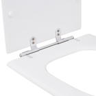 Assento Sanitrio Formatos Deca Roca Icasa e Luzarte com Fechamento Comum Quadrado em Plstico Branco Sicmol
