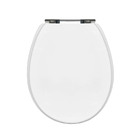Assento Sanitário Formatos Deca e Incepa com Fechamento Comum Oval em Madeira Branco Sicmol