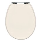 Assento Sanitário Formatos Deca e Incepa com Fechamento Comum Oval em Plástico Bege Sicmol