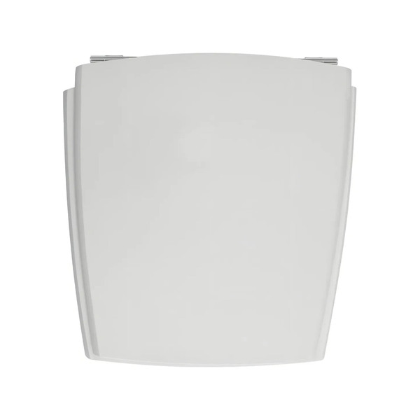 Assento Sanitário Formato Incepa com Fechamento Comum Quadrado em Madeira Branco Sicmol