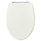 Assento Sanitário Formato Ideal Standard com Fechamento Comum Redondo em Madeira Bege Sicmol
