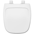 Assento Sanitário Formatos Angra,City,Avant com Fechamento Comum Quadrado em Polipropileno Branco Tupan