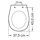 Assento Sanitário Formatos Aspen,Fast com Fechamento Comum Quadrado em Polipropileno BrancoTupan