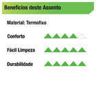 Assento Sanitário Formatos Plástico Branco Fechamento Comum