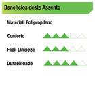 Assento Sanitário Formatos Plástico Creme Fechamento Comum