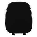 Assento Sanitário Formatos em Plástico Preto com Fechamento Comum Astra