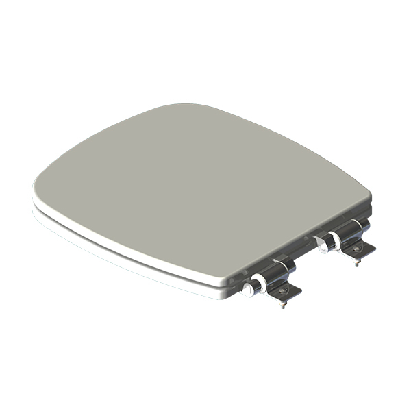 Assento Sanitário Formatos Poliéster Branco Fechamento Suave Policlass