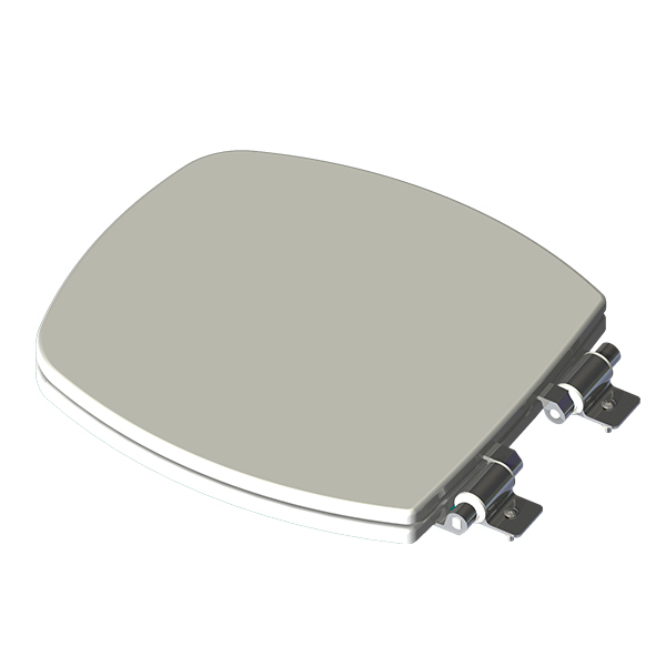 Assento Sanitário Formatos Poliéster Branco Fechamento Suave Policlass