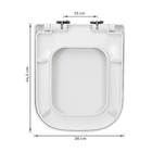 Assento Sanitário Formatos Quadra com Soft Close Quadrado Termofixo Branco Deca