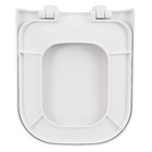 Assento Sanitário Formatos Span Square com Soft Close Quadrado Polipropileno Branco Kohler