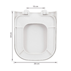 Assento Sanitário Formatos Span Square com Soft Close Quadrado Polipropileno Branco Kohler