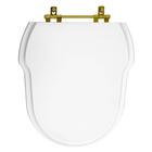 Assento Sanitario Hampton Branco Incepa Com Ferragem Dourada