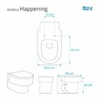 Assento Sanitário Happening Roca Aço Branco