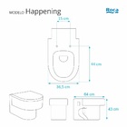 Assento Sanitário Happening Roca Aço Branco
