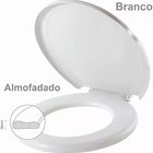 Assento Sanitario Herc Almofadado Branco