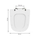 Assento Sanitário Ibiza MDF Branco Fechamento Comum Sensea
